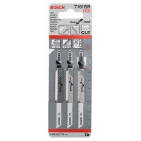Лобзиковые пилки (3 шт) T 101 BR Clean for Wood, HCS Bosch 2608633779 