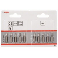 Биты (10 шт) Extra Hard 25 мм T15 Bosch 2607001608 