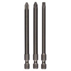 3 Биты Extra Hard 89 мм PH2/PZ2/T25 Bosch 2607001767 