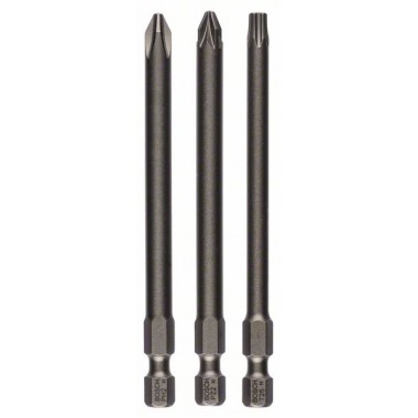 3 Биты Extra Hard 89 мм PH2/PZ2/T25 Bosch 2607001767 