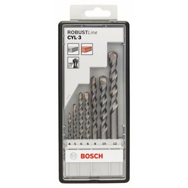 7 сверл SILVER PERCUSSION. ROBUST LINE Bosch 2607010545 