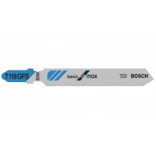 Лобзиковые пилки (3 шт) T 118 GFS Basic for Stainless Steel, BIM Bosch 2608636498 