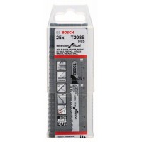 25 Лобзиковых пилок Т 308 В Extra-clean for Wood , HCS Bosch 2608663752 