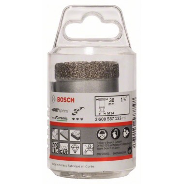 Алмазная коронка 38 мм DRY SPEED Bosch 2608587122 
