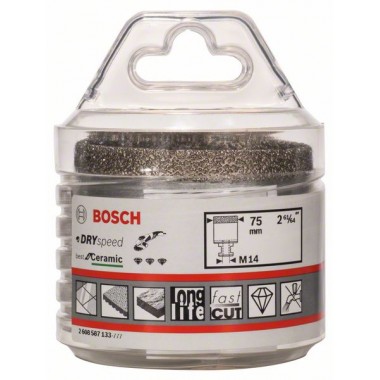 Алмазная коронка 75 мм DRY SPEED Bosch 2608587133 