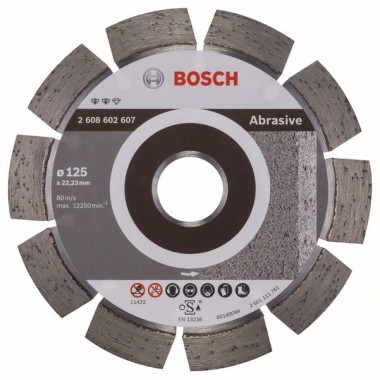 Алмазный диск Expert for Abrasive (125x22,23 мм) Bosch 2608602607