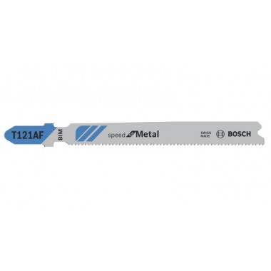 Лобзиковые пилки (3 шт) T 121 AF Speed for Metal, BIM Bosch 2608636698 