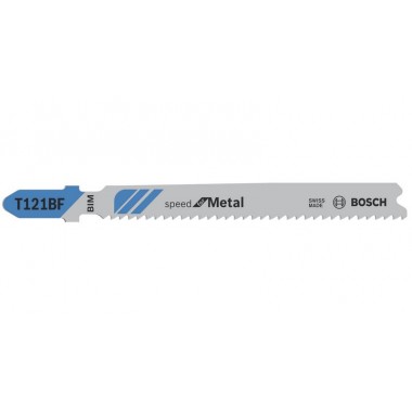 Лобзиковые пилки (25 шт) T 121 BF Speed for Metal, BIM Bosch 2608636703 