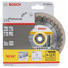 Алмазный диск Best for Universal 115-22,23 мм Bosch 2608603629 