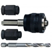 Адаптер POWER CHANGE + 2 переходника + центрирующее сверло Bosch 2608599010 