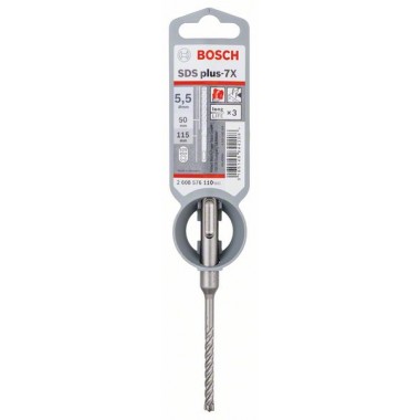 Бур SDS-plus-7X 5,5 x 50 x 115 мм Bosch 2608576110