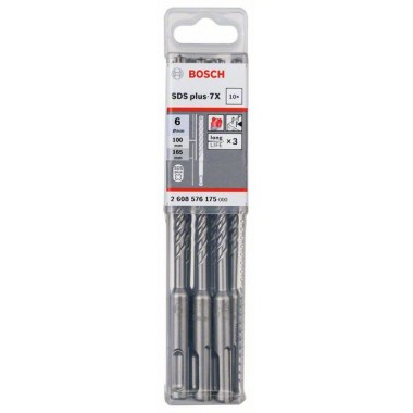 Бур SDS-plus-7X 6 x 100 x 165 мм Bosch 2608576175