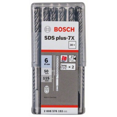 Бур SDS-plus-7X 6 x 50 x 115 мм Bosch 2608576192