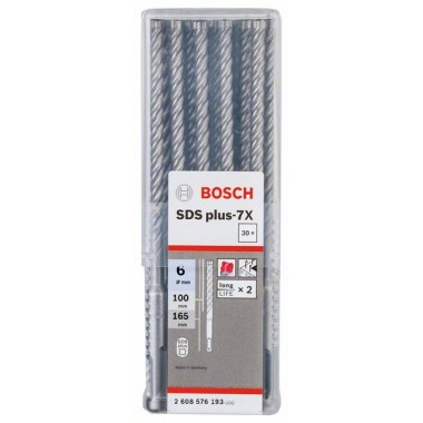 Бур SDS-plus-7X 6 x 100 x 165 мм Bosch 2608576193
