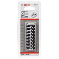 Кассета ударных бит Impact Control 25 мм PZ2 8 шт Bosch 2608522325 