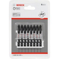 Кассета двусторонних ударных бит Impact Control 65 мм PH2/PZ2 8 шт Bosch 2608522333 