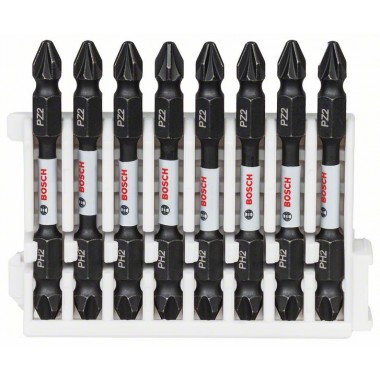 Кассета двусторонних ударных бит Impact Control 65 мм PH2/PZ2 8 шт Bosch 2608522333 