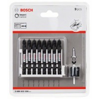 Кассета двусторонних ударных бит Impact Control 65 мм PH2/PZ2 8 шт + магнитная муфта Bosch 2608522334 