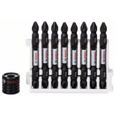 Кассета двусторонних ударных бит Impact Control 65 мм PH2/PZ2 8 шт + магнитная муфта Bosch 2608522334 