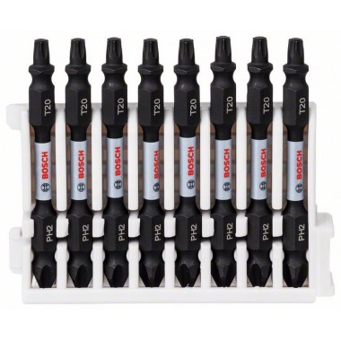 Кассета двусторонних ударных бит Impact Control 65 мм PH2/T20 8 шт Bosch 2608522335 