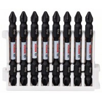 Кассета двусторонних ударных бит Impact Control 65 мм PH2/PH2 8 шт Bosch 2608522337 