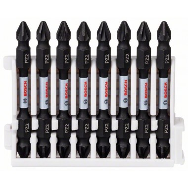 Кассета двусторонних ударных бит Impact Control 65 мм PZ2/PZ2 8 шт Bosch 2608522338 