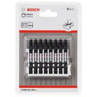 Кассета двусторонних ударных бит Impact Control 65 мм T25/T25 8 шт Bosch 2608522340 