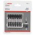 Кассета двусторонних ударных бит Impact Control 65 мм PH1/PH2, PH2/PH3, PH2/PZ2 (2шт), S1x5.5, T15/T20 (2шт), T25/T30 + магнитная муфта Bosch 2608522345 
