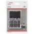 Кассета двусторонних ударных бит Impact Control 110 мм PH2 (2шт), PZ2 (2шт), T15, T20, T25, T30 + магнитная муфта Bosch 2608522347 