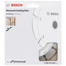 Алмазныйазный диск ECO Universal 150-22,23 мм Bosch 2 608 615 029 