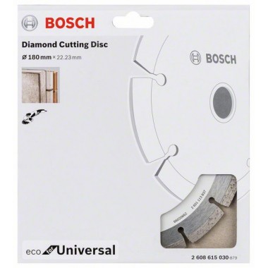 Алмазныйазный диск ECO Universal 180-22,23 мм Bosch 2 608 615 030 