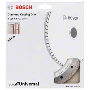 Алмазныйазный диск ECO Univ.Turbo 180-22,23 мм Bosch 2 608 615 038 