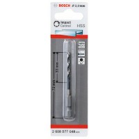 Сверло по металлу Impact Control с шестигранным хвостовиком, 3 мм Bosch 2608577048 