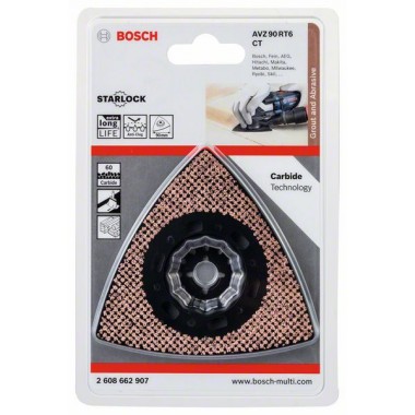 Starlock твердосплавная шлифпластина 90 мм зерн.60 AVZ 90 RT6 Bosch 2608662907 