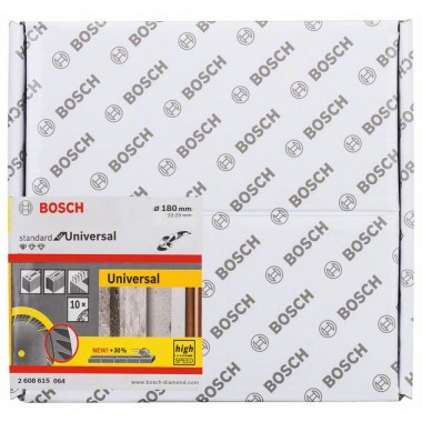 Алмазный диск Standard for Universal 10 шт. 180-22,23 мм Bosch 2608615064