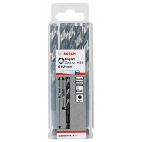 5 сверл по металлу Impact Control с шестигранным хвостовиком, 8 мм Bosch 2608577124 