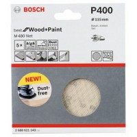Набор шлифкругов (5 шт) M480 на сетчатой основе 115 мм K400 Bosch 2608621143 
