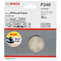 Набор шлифкругов (5 шт) M480 на сетчатой основе 125 мм K240 Bosch 2608621150 