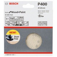 Набор шлифкругов (5 шт) M480 на сетчатой основе 125 мм K400 Bosch 2608621152 