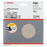 Набор шлифкругов (5 шт) M480 на сетчатой основе 150 мм K80 Bosch 2608621162 