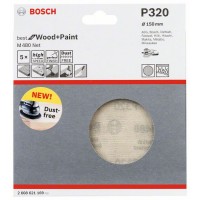 Набор шлифкругов (5 шт) M480 на сетчатой основе 150 мм K320 Bosch 2608621169 