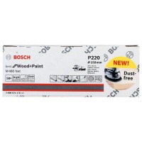 Набор шлифкругов (50 шт) M480 на сетчатой основе 150 мм K220 Bosch 2608621176 