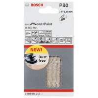 Набор шлифлистов (10 шт) M480 на сетчатой основе 70x125 мм K80 Bosch 2608621216 