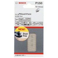 Набор шлифлистов (10 шт) M480 на сетчатой основе 70x125 мм K150 Bosch 2608621219 