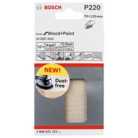 Набор шлифлистов (10 шт) M480 на сетчатой основе 70x125 мм K220 Bosch 2608621221 