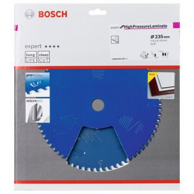 Пильный диск Expert for High Pressure Laminate 235x30x2.8/1.8x64 T Bosch 2 608 644 357 