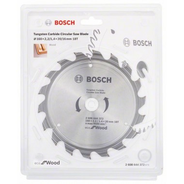 Пильный диск ECO WO 160x20/16-18T Bosch 2608644372 
