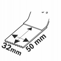 StarlockPlus Carbide погружное пильное полотно 32x50 мм Multi-Material PAIZ 32 APT Bosch 2608664218 