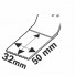 StarlockPlus Carbide погружное пильное полотно 32x50 мм Multi-Material PAIZ 32 APT Bosch 2608664218 