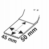 StarlockPlus Carbide погружное пильное полотно 45x50 мм по металлу PAIZ 45 AT Bosch 2608664349 